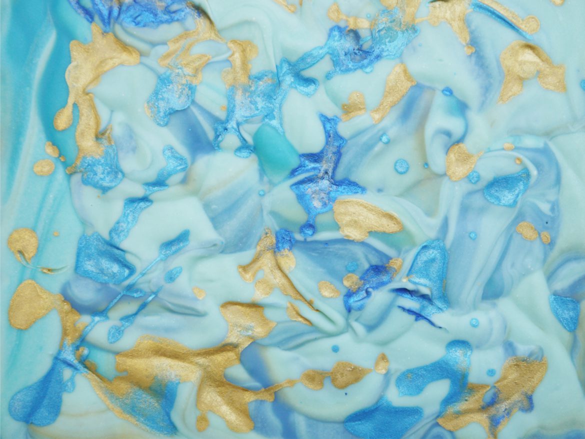 Maritime Seife in Türkis und Gold